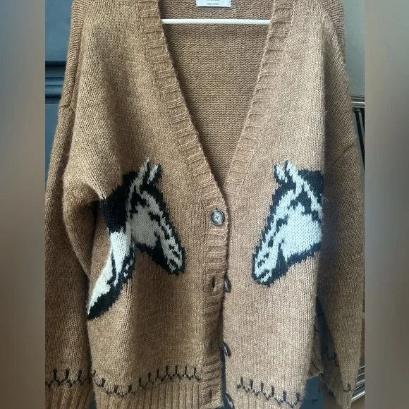 Old Navy Horse Cardigan - Picture 2 of 3